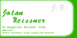 jolan meissner business card